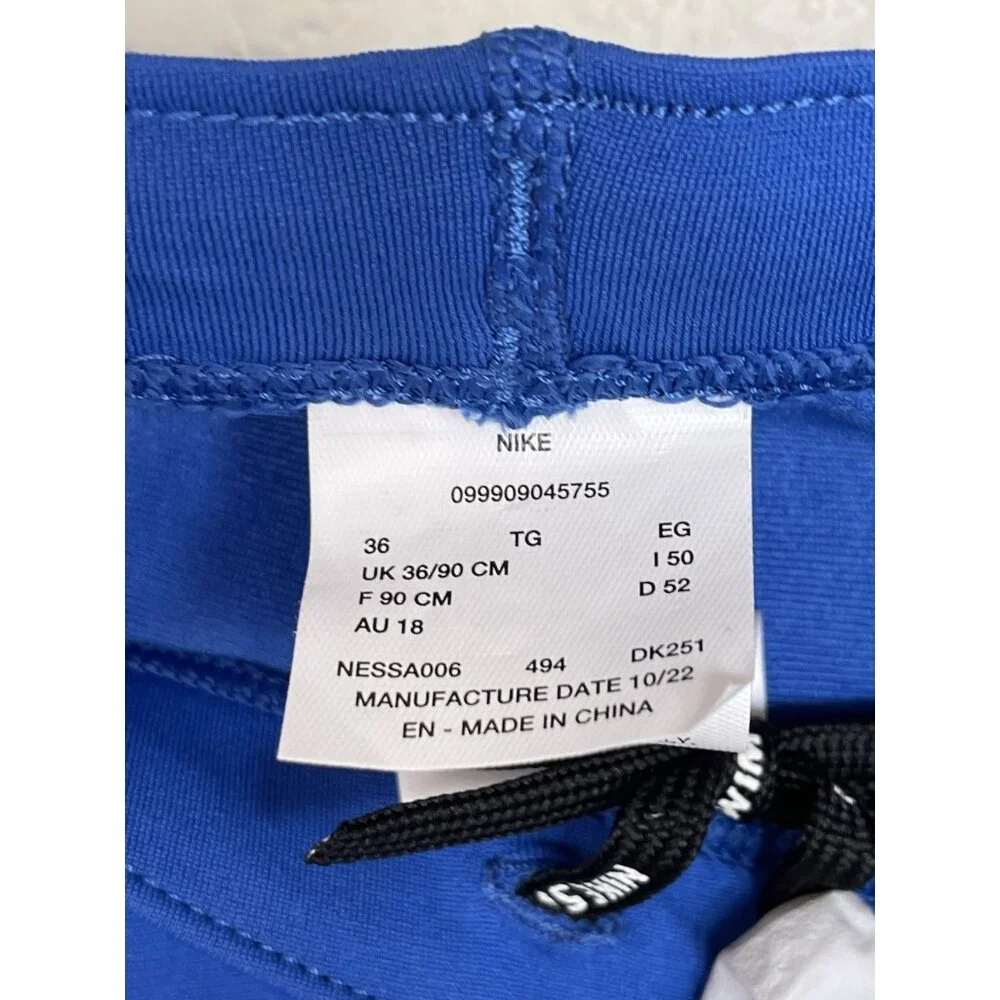 Nike Swim Shorts Mens Size 36 Blue Swimsuit Active‎ Swimwear Compression